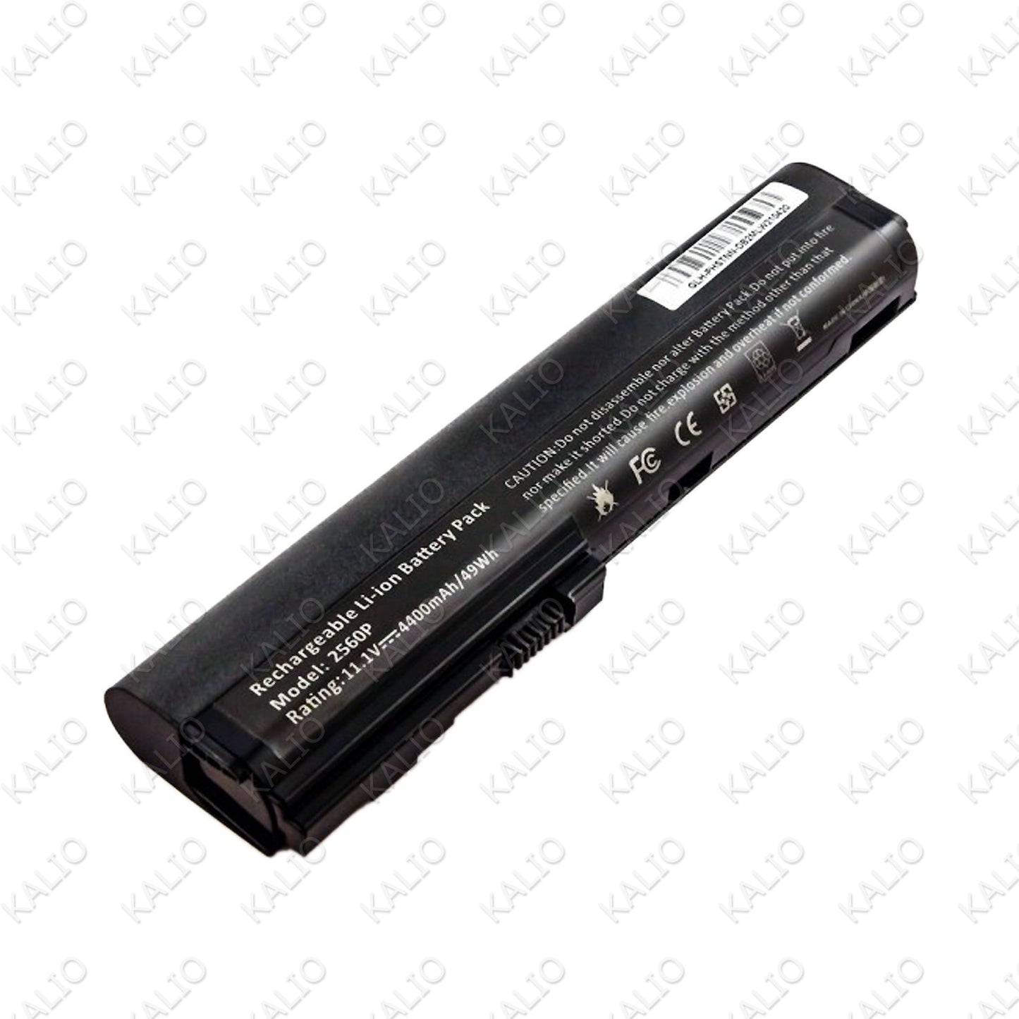 Batteria per HP ELITEBOOK 2560P 2570P, LI-ION, 11,1V 4400MAH 48,8WH, NERA